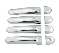 Dakitita Chrome Exterior Door Handle Cover Trim for Nissan March Micra K13 2012-2017 Versa Note E12 Tiida C11 Cube 2011-2014 Accessories Decor (No Smart Key Holes)