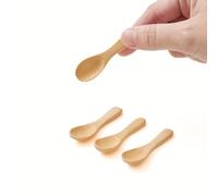 Dakorn Set of 4 Handmade Tiny Wooden Spoons, 2.3” Mini Size for Salt Sugar Spices Condiments