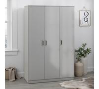 Dakota 3 Door Wardrobe - Light Grey