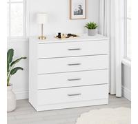Seconique Dakota 4 Drawer Chest Of Drawers White