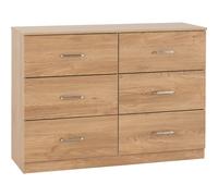 Dakotia 6 Drawer Chest Seconique Light Oak One Size