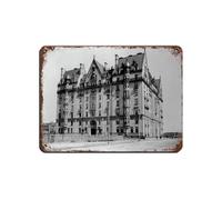 Dakota Apartments Retro Poster Metal Tin Sign Chic Art Retro Iron Painting Bar People Cave Cafe Family Garage Poster Wall Decoration 12x16inch(30x40cm)