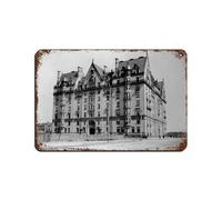 Dakota Apartments Tin Sign Vintage Metal Pub Club Cafe Bar Home Wall Art Decoration Poster Retro 8x12inch(20x30cm)