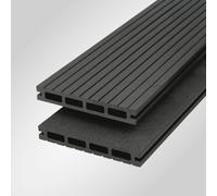 Dakota Composite Deck Board - Moon Grey (Dark Grey) (L)2M (W)140mm (T)20mm