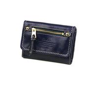 Dakota DA-34080 Women's Trifold Wallet, Genuine Leather, blue