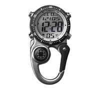 Dakota Digital Backpacker Clip Watch, Alarm, Stopwatch, Timer and Dual Time, Outdoor Gifts for Men and Women, Tactical Digital Watch