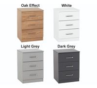 Dakota Light Grey Bedroom Furniture Range Quality Wardrobe Chest Bedside
