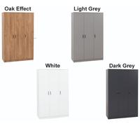 Seconique Dakota 3 Door Wardrobe Light Grey