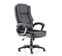 dakota pu leather high back home and office chair in black