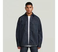 Dakota Regular Neo Raw Overshirt - Dark blue - Men XS