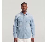 G-star Dakota Regular Fit Long Sleeve Shirt Blue L Men