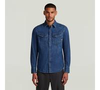 Dakota Slim Denim Shirt - Dark blue - Men M