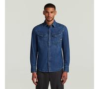 Dakota Slim Denim Shirt - Dark blue - Men XXS