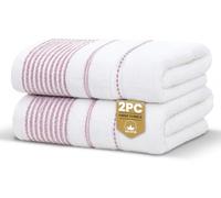 Dakota Stripe Hand Towel Blush