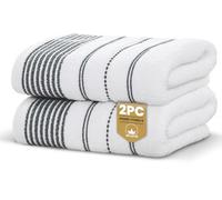 Dakota Stripe Hand Towel Mono Black