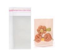 Dakoufish Self Sealing Cellophane Bags, 3x5 Inches - 100 Pcs Clear, Resealable Bags for Cookies, Candy, Snacks