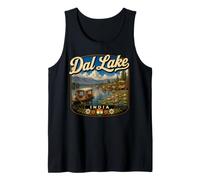 Dal Lake India Kashmir Travel Srinagar Lake Graphic Tank Top