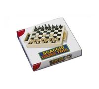 Dal Negro Chess Checkers Tria Game In Wood