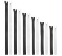 Dalababa 24 PCS Nylon Invisible Zips for Sewing, No.3 Continuous Closed Ended Concealed Zippers Easy Glide for DIY Craft, Bags, Home Textile, Assorted Length