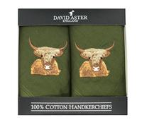 Dalaco Boxed Highland Cow Embroidered Handkerchiefs