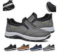 Daladder Walking Orthopedic Shoes, 2024 New Walking Shoes Hiking Shoes, Men's Comfortable Waterproof Breathable Orthopedic (Gray,46)