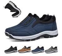 Daladder Walking Orthopedic Shoes,Men's Waterproof Breathable Orthopedic Walking Hiking Shoes Slip on Sneakers (Blue,7.5)