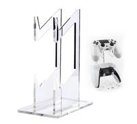 DALAETUS 1 Pcs Double-Layered Gaming Controller Holder, Transparent Acrylic Game Controller Stand, Universal Controller Holder Gaming Accessories for PS5, PS4, Xbox Series