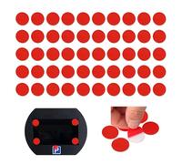 DALAETUS 100pcs Circular Non-Marking Double Sided Sticky Pads, Heavy Duty Waterproof Acrylic Adhesive Tape for Number Plates, 10mm Diameter, 1mm Thick