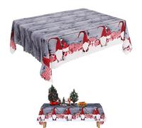 DALAETUS 1pcs Christmas Table Cloth, 180 x 150 cm Rectangular Christmas Tablecloth, Washable Xmas Table Cover for Christmas New Year Decoration Xmas Party Home Decor