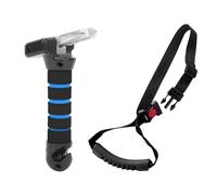 DALAETUS 2-in-1 Car Door Assist Handle Set - Multifunctional 3in1 and Snap-on Handle for Seniors & Handicapped