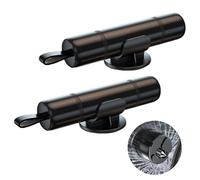 DALAETUS 2 Pcs Emergency Car Window Breaker with 2 Holders- 2-in-1 Window Breaker and Seat Belt Cutter for Car Safety, Car Safety Hammer, Black