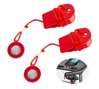 DALAETUS 2 pcs Magnetic Safety Switch for Treadmills, treadmill safety key, Emergency Stop Accessory for Treadmill Safety treadmill accessories, Red