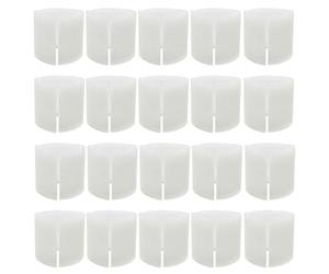 DALAETUS 20 Pcs Curtain Spacers, 4.8cm Length Curtain Foam Spacers, Curtain Divider Foam, Perfect Pleats for Poles up to 35mm Eyelet Curtains