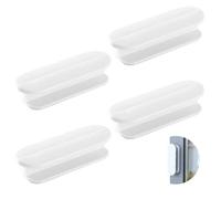 DALAETUS 4 Pcs Self-Adhesive Door Handles Set, No Drilling Plastic Door Handles for Balcony, Window, Balcony Door Handles for Drawer, Cabinet, Furniture (White)