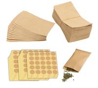 DALAETUS 400 Pcs Envelopes, Small Seed Envelopes for Storage, Mini Kraft Paper Bags with Round Seal Labels for Packing or Storing Seeds, Saving or Collecting Small Items