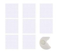 DALAETUS 720 Pcs Self Adhesive Dots, 10mm Hook and Loop Dots, White