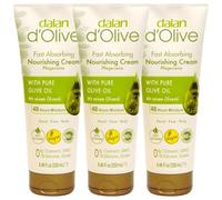 Dalan d’Olive Hand & Body Moisturising Cream 3 x 250ml - Olive Oil Enriched, Natural Skincare for Dry & Sensitive Skin, Nourishing Daily Body Moisturiser