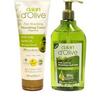 Dalan d’Olive Moisturising Cream 250ml & Liquid Hand Soap 300ml - Olive Oil Enriched, Natural Skincare & Gentle Hand Wash for Dry & Sensitive Skin