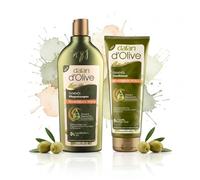 DALAN Hair Care Set, Repairing Care with Olive Oil & Wheat Protein, Shampoo & Conditioner without Parabens, Vegan, pH Neutral Dermatologically Tested, 400 ml & 200 ml