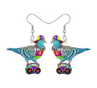 DALANE Acrylic Anime Hawaii Pigeon Earrings Dangle Drop Top Hat Bird Animals Jewelry for Women Girls Kids Gifts Party Favors Charms (Multi)