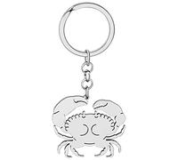 DALANE Stainless Steel Cute Sea Crab Keychains Sea Life Bag Car Key Ring Novelty Gifts Jewelry for Women Girls Charms