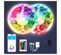 dalattin Led Lights for Bedroom 100ft,Smart Led Strip Lights with App Control Remote Control, RGB LED Light Strips,Music Sync Color Changing Room Decoration Party, Easter Decor(2 Rolls of 50ft)