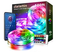 dalattin Led Lights for Bedroom 100ft,Smart Led Strip Lights with App Control Remote Control, RGB LED Light Strips,Music Sync Color Changing Room Decoration Party, Easter Decor(2 Rolls of 50ft)