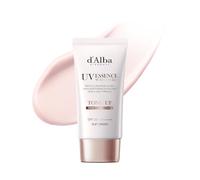 d'Alba Italian White Truffle Waterfull Tone-up Sun Lotion SPF50+PA++++, Vegan Hybrid UV Filters Tinted Sun Lotion, Glow and Brightening, Safe for Dry and Sensitive Skin, Korean Skincare