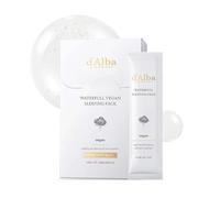 d'Alba Italian White Truffle Waterfull Vegan Sleeping Pack, non wash-off overnight serum mask for dry and sensitive skin, Korean skincare (4ml*12ea)