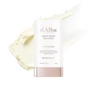 d'Alba Air Fit Fresh Stick SPF50+P Vegan Sunstick, Non-Sticky, Silky Powdery Finish, On-the-Go Sun Protection, Korean skincare, 19g / 0.67 oz.