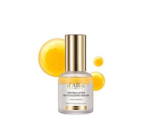 d'alba Piedmont Italian White Truffle Double Layer Revitalizing Serum, 100hr Hydration, Hyaluronic Acid and Centella Asiatica, Skin Firming and Tightening, Long-lasting Korean Skin Care