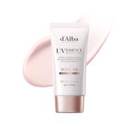 d'Alba Italian White Truffle Waterfull Tone-up Sun Lotion SPF50+PA++++, Vegan Hybrid UV Filters Tinted Sun Lotion, Glow and Brightening, Safe for Dry and Sensitive Skin, Korean Skincare