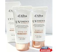 dAlba Pink Tone Up Sun Cream SPF50+ P 2X50ml - No White Cast Dewy UK