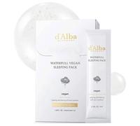 d'Alba Italian White Truffle Waterfull Vegan Sleeping Pack, non wash-off overnight serum mask for dry and sensitive skin, Korean skincare (4ml*12ea)